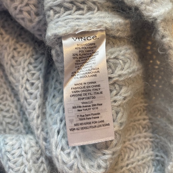 Vince high neck knitted jumper sz m - Picture 7 of 10